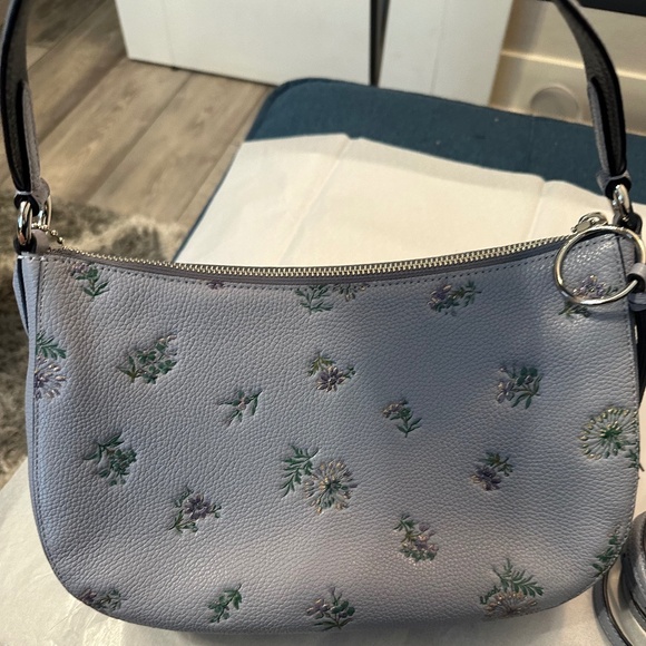 Coach Lavender Floral Shoulder Bag - Picture 6 of 13